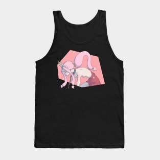 Horn Girl - by JSama_Art Tank Top